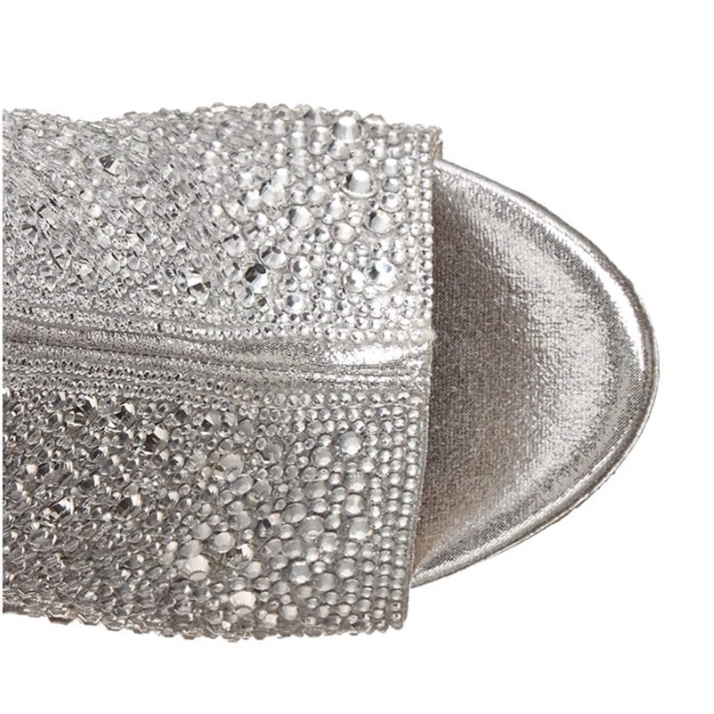 Steve Madden Womens Dispute-r Studded Ankle Boots Silver - Picture 6 of 6